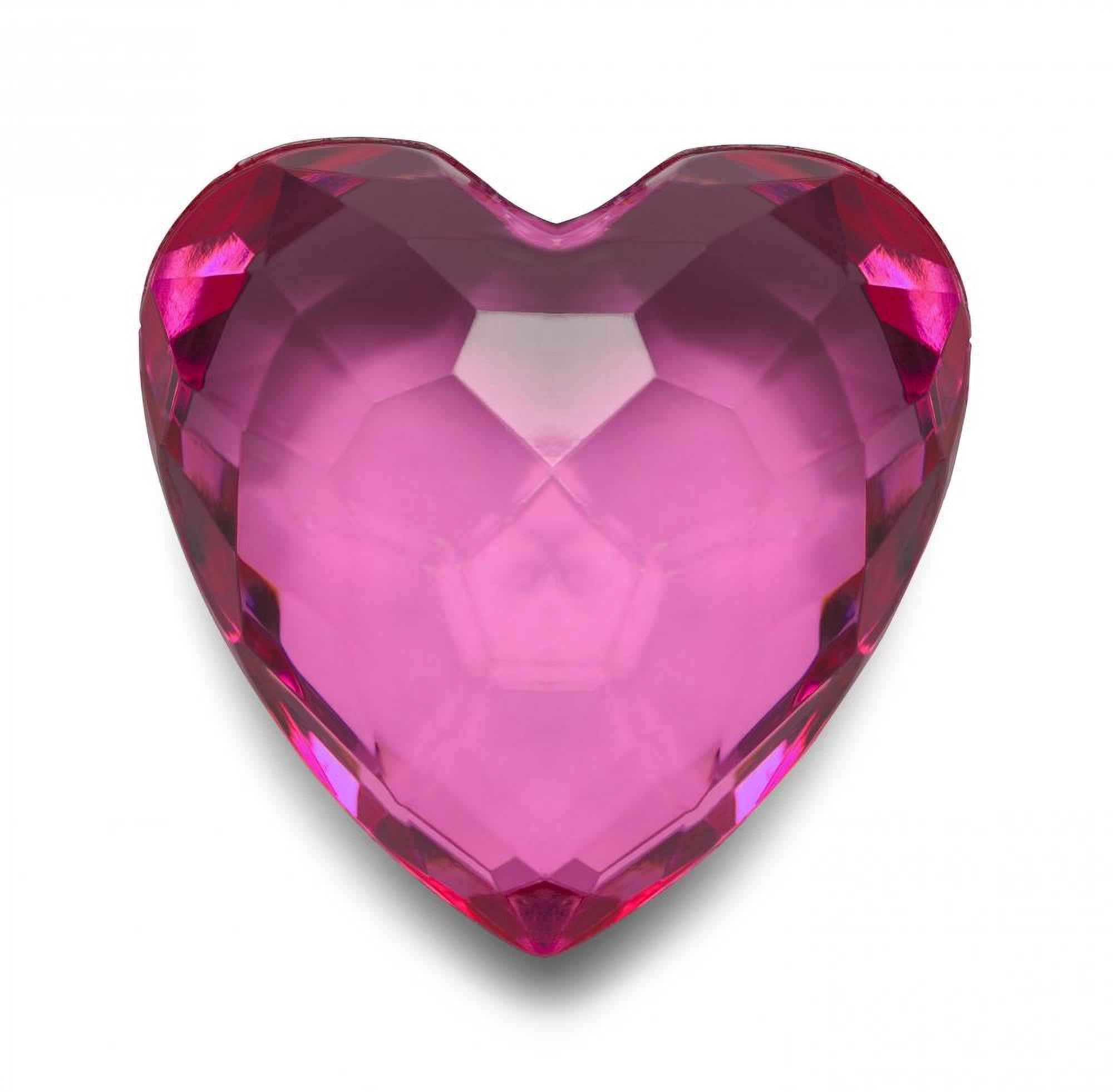 Pink Heart Gem Jewel Wall Decal Wallmonkeys Peel and Stick Vinyl