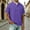 Purple, variant on BVnarty Men's Button Placket Stand Collar Short Sleeve Shirt, Retro Relaxed‑Fit Summer Casual Tops Gray XXXXL