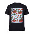 thumbnail image 6 of T-shirt Tropical Summe  Soft Cotton Adult Heat-Transfer Graphic T-Shirt - 180g Breathable Fabric, Unisex Summer Casual Wear with Durable Heat-Printed Design, 6 of 10