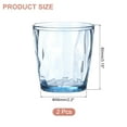 thumbnail image 2 of Uxcell 7oz Acrylic Drinking Glasses, 2Pack Plastic Reusable Tumblers Drinkware for Home Outdoors, Sky Blue, 2 of 7