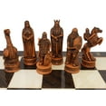 thumbnail image 5 of Antique White  Brown Norse Viking Chess Set 3 1/4 King with 17" Elegance Board, 5 of 8