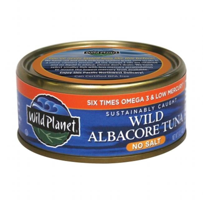 Wild Planet Wild Albacore Tuna No Salt, 5 Oz Can