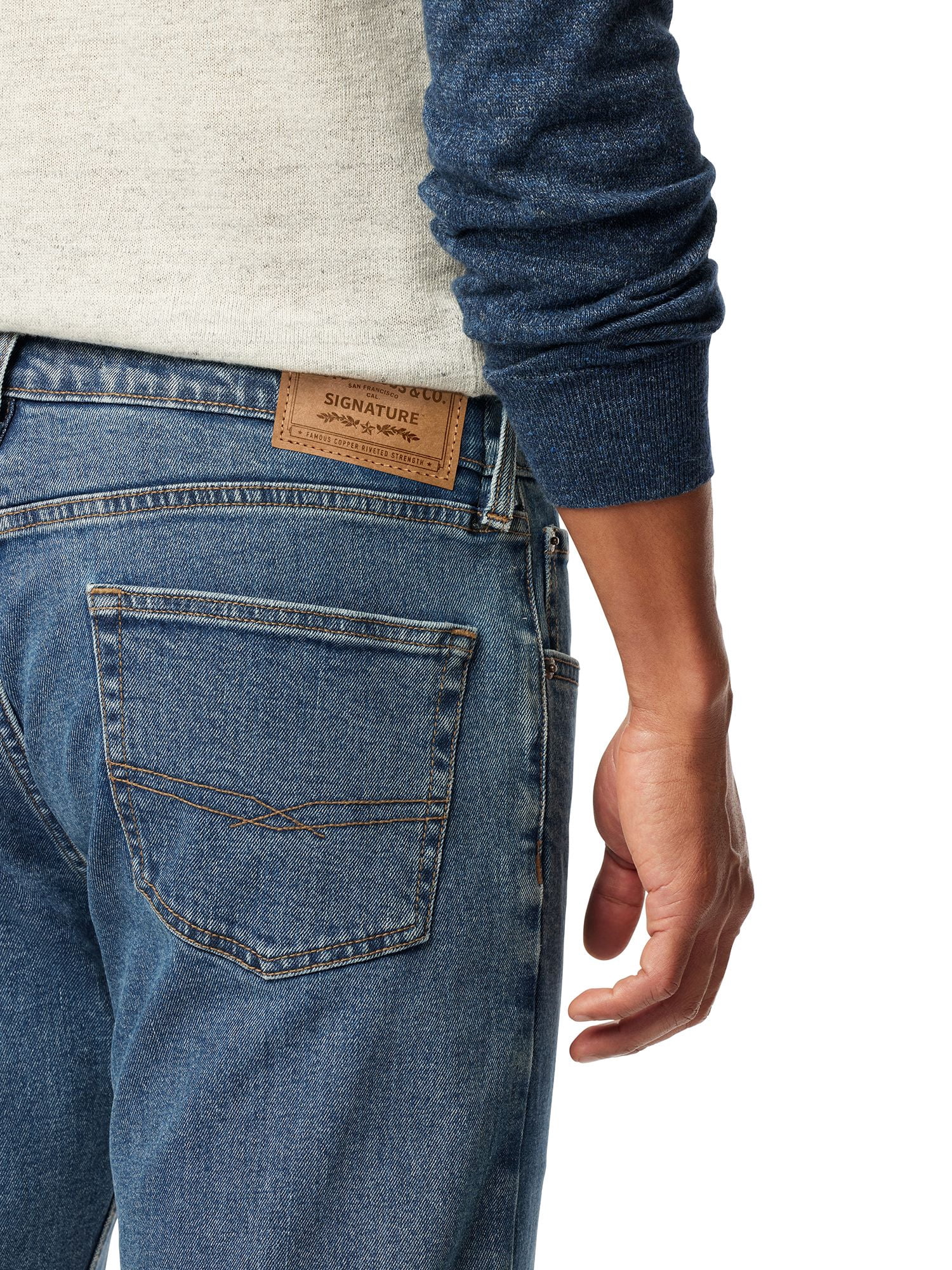 Levi Strauss Signature Men's and Big and Tall Regular Fit Jeans