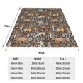 thumbnail image 3 of Bingfone Moose fox bear leaf tree Print Flannel Fleece Blanket Throw Blanket for Bed,Sofa,Couch,Travel,Camping(40"x30" ), 3 of 8