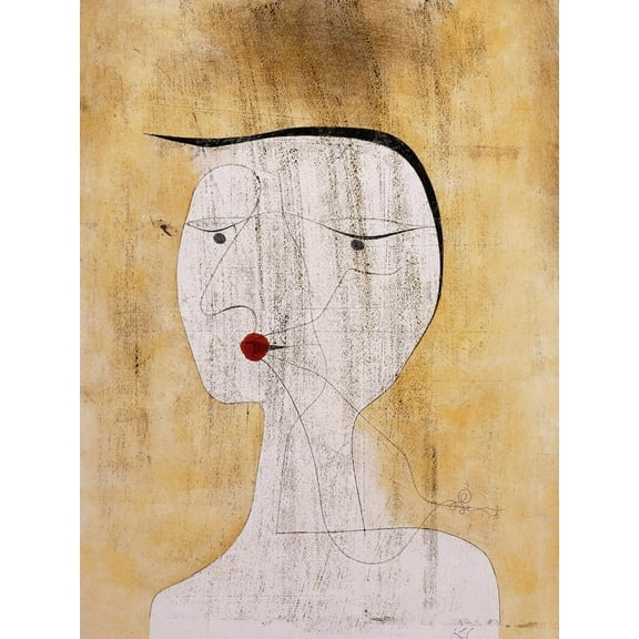 Art.com Sealed Woman Giclee Print by Paul Klee, 12" x 16"