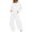 White, variant on NordicNest Women‘s Hoodie & High Waist Pants Set – Cozy 2 Piece Sweatsuit, Casual Lounge Outfit for Fall Winter