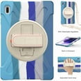 thumbnail image 2 of Dteck Case for Samsung Galaxy Tab S7 FE 12.4" 2021 (SM-T730/T736) & Tab S7 Plus/S7+ 12.4" 2020 (T970/T975) Heavy Duty Shockproof Case with S Pen Holder Hand Strap Kickstand Shoulder Strap, Blue, 2 of 4