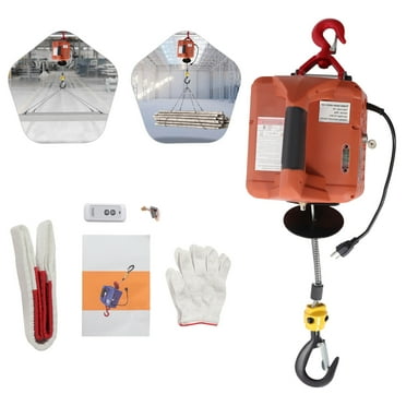 1100lb/500kg 110V Electric wireless Hoist Winch Hoist Crane Lift Remote Control