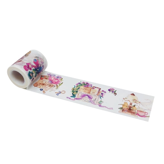 Wrapables® Dreamy Artistic Wide Washi Masking Tape, 50mm x 10m, Artistic Stationery