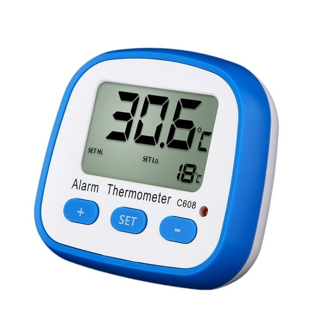 Pantalla LED Termómetro / Higrómetro Prueba de Temperatura Probador de Temperatura Medidores de Humedad 7 perfke Termómetro de higrómetro digital