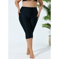 thumbnail image 4 of Charmo Plus Size Swim Bottoms for Womens High Waisted Swim Capris Long Swim Shorts, 4 of 8