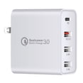 thumbnail image 2 of Cargador de teléfono 48W USB Type-c PD Adaptador de carga rápida de 4 puertos Cargador portátil de viaje, blanco, enchufe de EE. UU. Guardurnaity EL000422-02B, 2 of 2