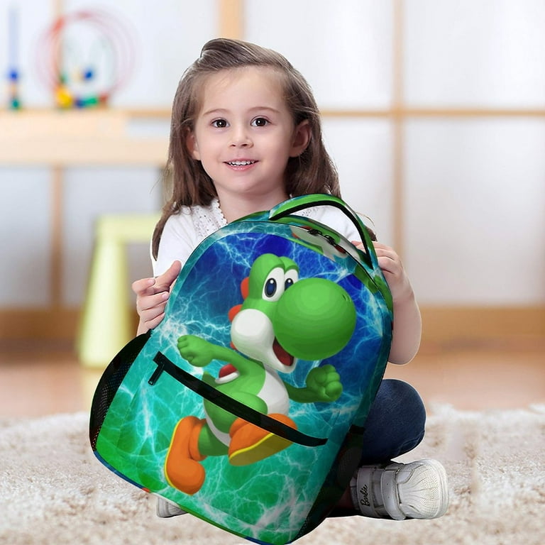 Super Mario Yoshi Casual Shoulder Bag Lightweight Prints Book Bag