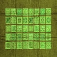 thumbnail image 1 of Ahgly Company Indoor Square Abstract Green Modern Area Rugs, 3' Square, 1 of 4