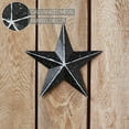 thumbnail image 5 of VHC Brands Patriotic Faceted Metal Star Black Wall Hanging 8x8, Independence Day Decor, American Star Design, Distressed Appearance Metal Wall Hanging, Star Shape, Country, Charcoal Black, 5 of 6