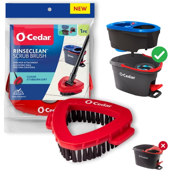 O-Cedar RinseClean Scrub Cleaning Brush Attachment