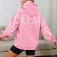 thumbnail image 2 of Womens Back Letter Print Hoodies Fashion Oversize Long Sleeve Loose Hooded Sweatshirt y2k Casual Sweatshirts With Pocket, 2 of 7