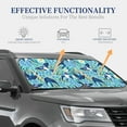 thumbnail image 4 of Kll Flying Swallows And Spring Flowers Windshield Sun Shade 2-Piece Foldable Car Front Window Sunshade For Most Sedans Suv Truck- Large, 4 of 7