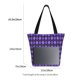thumbnail image 3 of Balery purple argyle Bolsa de Hombro con Diseño, Bolsa Grande y Duradera, Bolsa Versátil para Compras, 3 of 6