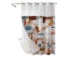 thumbnail image 2 of Double Layer Shower Curtain Waterproof Polyester for Elegant Bathroom Decor, 2 of 11