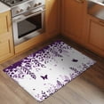thumbnail image 2 of Purple Spring Botanical Entryway Rug 2'x3'&nbsp; Non Slip Front Door Mats, Weeping Eucalyptus Butterfly Entrance Rugs Indoor Outdoor Carpet, Washable Floor Mats Small Area Rug for Bedroom Kitchen, 2 of 8