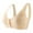 Beige, variant on Cqxid525 Clearance Sports Bra for Women Womens Daily Solid Sexy Comfortable Open Front Bra Straps Breast Cup Fixed Cup Underwear