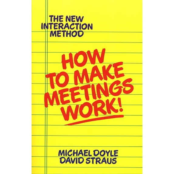 Pre-Owned How to Make Meetings Work!, 9780425138700, 0425138704, Paperback, First Edition edition