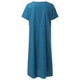 thumbnail image 2 of Vedolay Dress Women Summer Plus Size Maxi Dress Long Dresses with Pockets,Blue XXL, 2 of 5