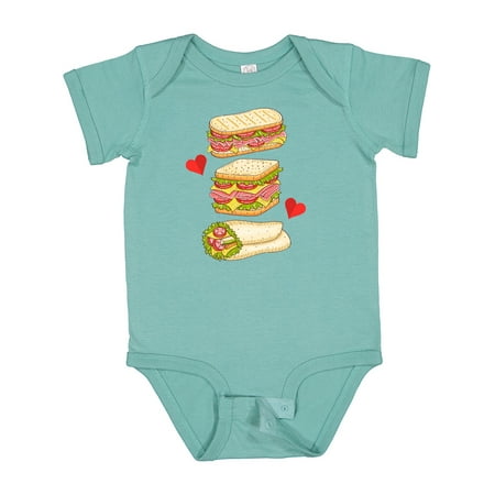 

Inktastic Sandwich Lover Deli Food Gift Baby Boy or Baby Girl Bodysuit