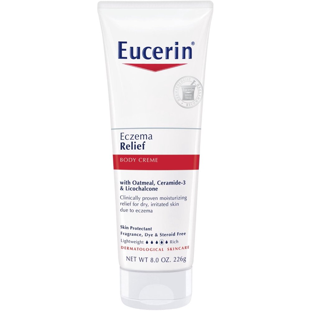 Eucerin Eczema Relief Body Creme 8 oz (Pack of 2) - Walmart.com ...