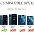 thumbnail image 2 of [6 Pack] IBAOLE for iPhone 12 Pro Camera Lens Protector, Premium Tempered IBAOLE Film Aluminum Alloy Lens Ring Cover Protection Fit for iPhone 6.1 inch, 6 Pack Silver Silver, 2 of 6