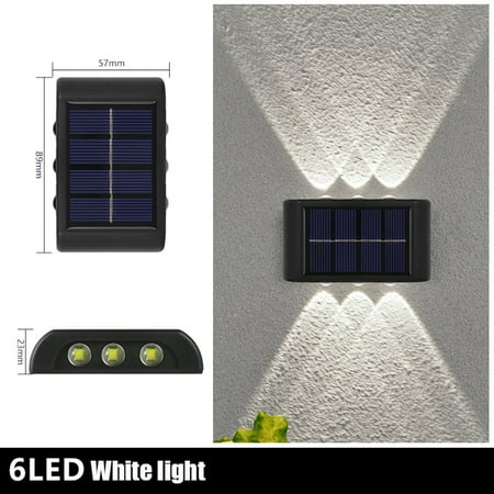

20LED Solar Wall Lamp Outdoor Waterproof Solar Powered Light and Down Illuminate Garden Yard Decoration Outside Sunlights