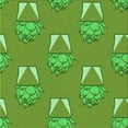 thumbnail image 1 of Ahgly Company Indoor Square Patterned Dark Lime Green Area Rugs, 5' Square, 1 of 1