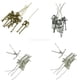 thumbnail image 1 of 24 Piezas Cuerpo de DIY Muñecas Colgantes Joyería Makings Bronce Pta, 1 of 9