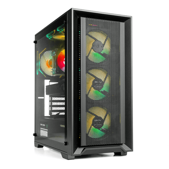 ARGB Gaming PC i7-7700 16GB RAM 512GB SSD 1TB HDD RTX 2060 GDDR6 650W PSU WiFi 6 BT 5.4 Win 11 Computer Desktop W/ RGB Keyboard & Mouse