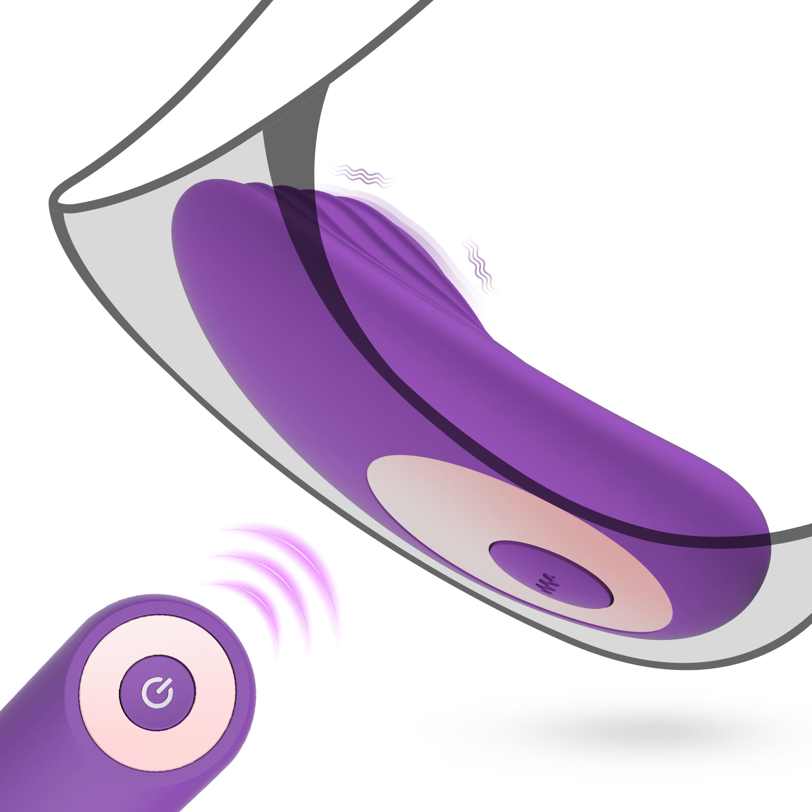 QVOX Wearable Clitoral Vibrator for Women, 10 Vibrating Mode  Butterfly Vibrator, Wireless Control Vibrating Eggs, Rechargeable Toy Vibrator for Women, Vibrator Sex Toy for Couple