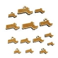 thumbnail image 1 of Massachusetts State Silhouette Wood Mini Charms Shapes DIY Craft Jewelry - With Hole - Various Sizes (16pcs), 1 of 7