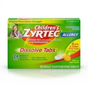 Zyrtec Otc Child Dissolving Tablet Citrus 12Ct , 4-Pack