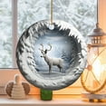 thumbnail image 5 of Nmdmisc Christmas Reindeer Round Acrylic Flat Pendant,Christmas Tree Decorations Reindeer Hanging Ornament,Christmas Festive Tree Car Wall Decorations for Christmas Party Scene Layout, 5 of 5