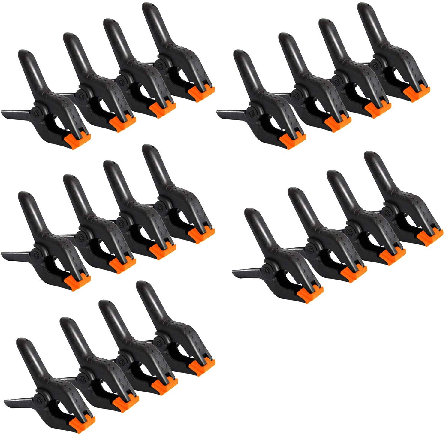 LS Photography 20 PCS Photography Backdrop Support Spring Clamp for Background Muslin, Canvas, Paper, Chromakey Screen, Heavy Duty Clip, Photo Studio, WMT1058