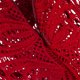 thumbnail image 3 of Vestido halter de encaje calado para mujer, vestido plisado de cintura alta de ganchillo XBTCLXEBCO L;Rojo, 3 of 6