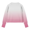 thumbnail image 5 of Hinvhai Tie-dyed Half Zip Pullover Girl Thumb Hole Cropped Hoodie Raglan Quarter Zipped Sweatshirt with Pockets Pink 11 Years, 5 of 5