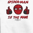 thumbnail image 2 of Men's Marvel Spider-Man: No Way Home The Man  Sweatshirt White 2X Large, 2 of 4