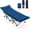 LYC-Blue, variant on Bigleap Folding Camping Cot with Mattress – Heavy Duty Sleeping Cot for Adults, Portable Travel Bed for Camping & Home, Black