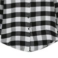 thumbnail image 4 of Women Blouses Tops Buffalo Check Plaid Long Sleeve Casual Button Down Shirts, 4 of 4