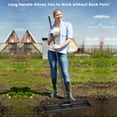 thumbnail image 4 of Costway Lawn Leveling Rake 30" x 10" Heavy Duty Level Lawn Tool for Garden Backyard/Lawn Black, 4 of 10