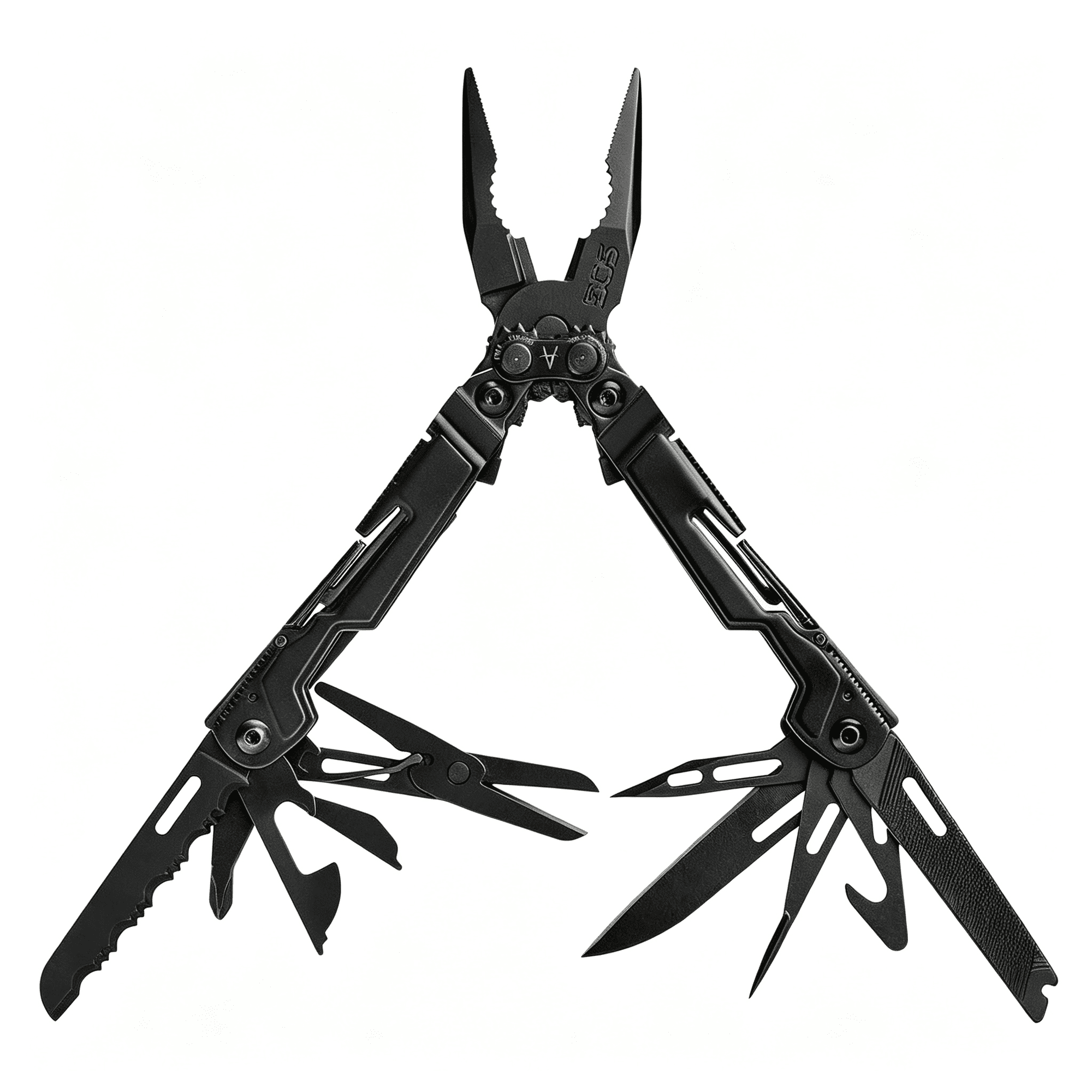 EXLEAF Mini Compact Stainless Steel Multi-Tool 18 Lightweight Specialty ToolsΜltitool Pliers Pocket Knife Black|5 in Open and 3.25 in Closed 4.2 Oz Magnetic 1/4 in Hex Bit Holder Black