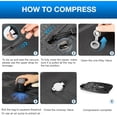 thumbnail image 5 of Vacuum Travel Bags with Pump–Electric Wireless Air Pump, Double Layer Vacuum Seal Bags for Clothing Travel, 2PC Airless vacuum bags for travel with IP67 Waterproof (2PC+Pump), 5 of 7