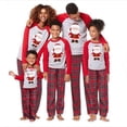 thumbnail image 2 of Trajes navideños para padres e hijospantalones de manga largaropa para el hogar (papá M) Ehuebsd Para estrenar, 2 of 7
