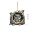 thumbnail image 4 of asddcavvf Christmas Holiday Pendants Christmas Tree Pendants Home Decoration Pendants Owl Christmas Pendant Ornaments Christmas Bunny Ornament Set Decorative Beads Garland Rose Wooden Christmas Garlan, 4 of 8